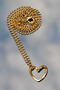 Steel Italian Classic Chain Heart Necklace Gold Color |   Non-Tarnishing, Unisex, 2 Years Warranty - 6