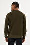 Süperlife Men's Gray Crew Neck Ribbed Regular Fit Sweatshirt Spr26Swk930 - 8