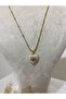 Heart Steel Necklace with Eye Detail - 3