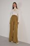 Women's Oil Green Premium Palazzo Pantalon 30016 - 8