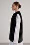 Women's Black Long Lined Fur Vest 30072 - 6