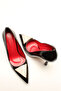 Black Patent Leather Gold Stone Women's Stiletto - 3