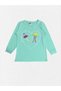 Girl's 100% Cotton Combed Fabric Turquoise Jellyfish Heart Pattern Long Sleeve Seasonal Pajama Set - 5