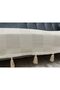 Bohemian Tassel Non-Slip Beige Sofa Cover Sofa Cover 100% Cotton 90X220 - 3