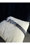 Men's Steel Bracelet - Steel Faux Leather Stylish Design, Gift for Lover, Spouse, Father - 3