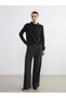 Lcw Comfort Black Polo Neck Women's Knitwear Sweater