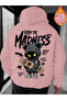Unisex Enjoy the Madness Printed Oversize 100% Cotton Hooded Sweatshirt