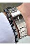 Silver-Black Color 10 Atm Water Resistance with Calendar Phosphorescent Steel Case Men's Wristwatch 2491.04Mr - 5