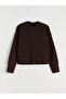 Lcw Modest Brown Crew Neck Women's Knitwear Sweater - 2