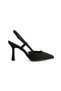 Black Suede 8.5 cm Pointed Toe Stiletto Thin Heels Women's Shoes - 4