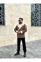 معطف طويل كبير الحجم من جلد النوبوك