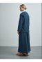 Women's Slit Blouse with Skirt Casual Winter Set - 4