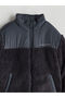 Anthracite Mock Neck plush boy's jacket from uzg store - 3