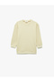 Cotton Long Sleeve Crew Neck Oversize Basic Sweatshirt