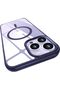 EMODIL iPhone 16 Pro Max MagSafe Clear Case - Purple Sides, Shockproof TPU - 5