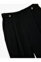 High Waist Metal Accessory Pocket Detail Elastic Waist Carrot Pants - 5