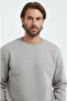 Gray Men's Crew Neck Sweatshirt 3 Thread (Soft Fabric) - 2