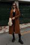 Sora Front Buttoned Double Breasted Collar Trench Coat Tns-4391 - 3