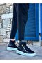 Snr-512 Boa Thick High Sole Double Zipper Black Men's Sports Boots - 8