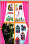Christmas Ornament Set Pine Cone and Glass Sticker Set - 2