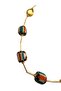 Natural Stone Row Steel Special Design Necklace - 3
