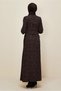 Shirt Collar Jacquard Dress 46122 - 4