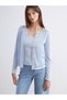 Özmarka New Season Crew Neck Openwork Women's Knitwear Cardigan