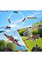 RC Aeroplane 2.4GHz Remote Controlled Dinosaur Plane with Night Light (Red) - 3
