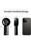 Portable Handheld Turbo Fan, 6000mAh USB Rechargeable Personal Battery Operated Fan - Black - 8