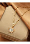 Heart Shape Embellished Drop Necklace