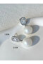 Silver Faux Pearl Embellished Earrings