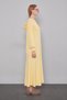 Yellow Hooded Dress with Hidden Pocket Detail - 2