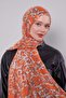 Orange Leopard Pattern Vivian Shawl - 2
