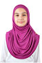 Practical Ready-To-Wear Children's Shawl with Boned Fastening Fuchsia