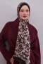 Bitter Brown Floral Patterned Vivian Shawl