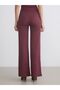 Lcw Vision Buy Elastic Textured Wide Leg Women's Trousers - 4