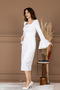 Otriş Detailed Square Neck Pencil Long Dress - White - 6