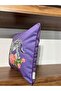 H1225 Purple Ground Floral Zebra Double-Sided Patterned Throw Pillow Cover - 2
