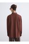 Textured Oversize Women's Shirt - 4
