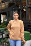 سترة تريكو مسطحة من لاتموس - لون الجمل - 3