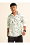 Men Green All Over Print Casual Shirt