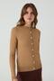 Cardigan with Hair Beige - 2