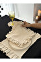 6-Piece Natural Ruffled Linen Napkins - 2