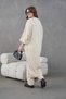 Women's Front Beaded Wide-Fit Knitwear Cardigan and Pants Bottom-Top Set - 8