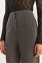 Women's Anthracite High Waist Fileto Detailed Pocketed Wide Leg Trousers 1003 60283580 - 6