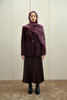 Paradise Kraş Shawl - Dark Plum - 3