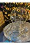 4-Compartment Snack Bowl with Stand Tray, Glass Bowl, Glass Breakfast Bowl, Decorative Serving Bowl, Luxury Breakfast Set