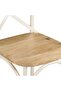 Cross Chairs 2 pcs White Solid Mango Wood - 8