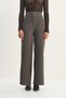 Women's Anthracite High Waist Fileto Detailed Pocketed Wide Leg Trousers 1003 60283580 - 5