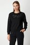 Sweatshirt with Window Detail on the Sleeves and Collar 66322 - 2